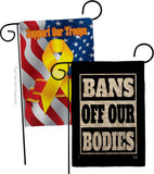 Bans Off Our Bodies - Support Inspirational Horizontal Impressions Decorative Flags HG190160 Made In USA