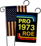 Pro 1973 Roe - Support Inspirational Horizontal Impressions Decorative Flags HG190161 Made In USA