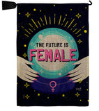 Future Is Female - Support Inspirational Horizontal Impressions Decorative Flags HG130390 Made In USA