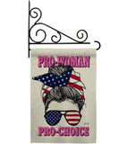 Pro Women Choice - Support Inspirational Horizontal Impressions Decorative Flags HG130400 Made In USA