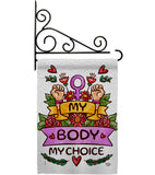 My Body My Right - Support Inspirational Horizontal Impressions Decorative Flags HG190154 Made In USA