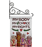 My Choice My Right - Support Inspirational Horizontal Impressions Decorative Flags HG190156 Made In USA