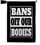 Bans Off Our Bodies - Support Inspirational Horizontal Impressions Decorative Flags HG190160 Made In USA