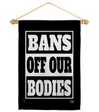 Bans Off Our Bodies - Support Inspirational Horizontal Impressions Decorative Flags HG190160 Made In USA