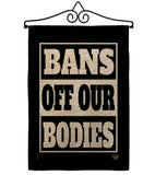 Bans Off Our Bodies - Support Inspirational Horizontal Impressions Decorative Flags HG190160 Made In USA