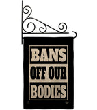 Bans Off Our Bodies - Support Inspirational Horizontal Impressions Decorative Flags HG190160 Made In USA