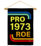 Pro 1973 Roe - Support Inspirational Horizontal Impressions Decorative Flags HG190161 Made In USA