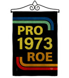 Pro 1973 Roe - Support Inspirational Horizontal Impressions Decorative Flags HG190161 Made In USA