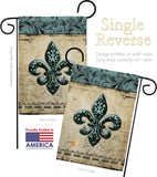 Flower De Luce - Fleur De Lys Interests Vertical Impressions Decorative Flags HG118003 Made In USA