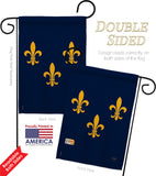 Midwest French American - Fleur De Lys Interests Vertical Impressions Decorative Flags HG118004 Made In USA