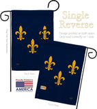 Midwest French American - Fleur De Lys Interests Vertical Impressions Decorative Flags HG118004 Made In USA