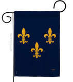 Midwest French American - Fleur De Lys Interests Vertical Impressions Decorative Flags HG118004 Made In USA