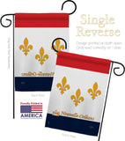 New Orleans - Fleur De Lys Interests Vertical Impressions Decorative Flags HG118006 Made In USA