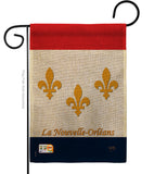 New Orleans - Fleur De Lys Interests Vertical Impressions Decorative Flags HG118006 Made In USA