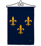 Midwest French American - Fleur De Lys Interests Vertical Impressions Decorative Flags HG118004 Made In USA