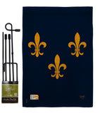 Midwest French American - Fleur De Lys Interests Vertical Impressions Decorative Flags HG118004 Made In USA