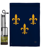 Midwest French American - Fleur De Lys Interests Vertical Impressions Decorative Flags HG118004 Made In USA