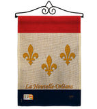 New Orleans - Fleur De Lys Interests Vertical Impressions Decorative Flags HG118006 Made In USA