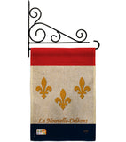 New Orleans - Fleur De Lys Interests Vertical Impressions Decorative Flags HG118006 Made In USA