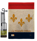 New Orleans - Fleur De Lys Interests Vertical Impressions Decorative Flags HG118006 Made In USA