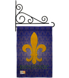 Bienvenue - Fleur De Lys Interests Vertical Impressions Decorative Flags HG118009 Made In USA