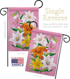 Lilies - Floral Spring Vertical Impressions Decorative Flags HG104075 Made In USA