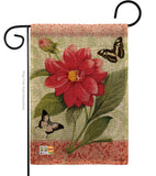 Double Dahlia - Floral Spring Vertical Impressions Decorative Flags HG104080 Made In USA