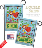 Sow Seeds of Kindness - Floral Spring Vertical Impressions Decorative Flags HG104088 Made In USA