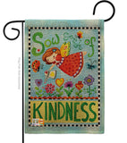 Sow Seeds of Kindness - Floral Spring Vertical Impressions Decorative Flags HG104088 Made In USA