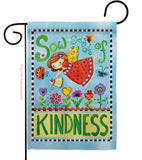 Sow Seeds of Kindness - Floral Spring Vertical Impressions Decorative Flags HG104088 Made In USA