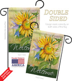 Sunflower with Hummingbird - Floral Spring Vertical Impressions Decorative Flags HG104095 Made In USA