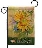 Sunflower with Hummingbird - Floral Spring Vertical Impressions Decorative Flags HG104095 Made In USA