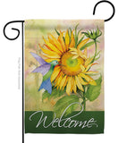 Sunflower with Hummingbird - Floral Spring Vertical Impressions Decorative Flags HG104095 Made In USA