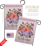 Welcome Bouquet - Floral Spring Vertical Impressions Decorative Flags HG104103 Made In USA