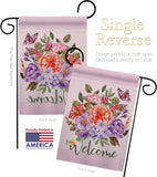 Welcome Bouquet - Floral Spring Vertical Impressions Decorative Flags HG104103 Made In USA