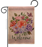 Welcome Bouquet - Floral Spring Vertical Impressions Decorative Flags HG104103 Made In USA