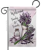 Lavender Welcome - Floral Spring Vertical Impressions Decorative Flags HG104106 Made In USA