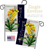 Spring Yellow Flowers - Floral Spring Vertical Impressions Decorative Flags HG104111 Made In USA