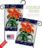 Orange Lilies - Floral Spring Vertical Impressions Decorative Flags HG104113 Made In USA