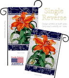 Orange Lilies - Floral Spring Vertical Impressions Decorative Flags HG104113 Made In USA