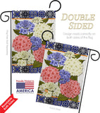 Sweet Hydrogens - Floral Spring Vertical Impressions Decorative Flags HG104120 Made In USA