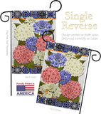 Sweet Hydrogens - Floral Spring Vertical Impressions Decorative Flags HG104120 Made In USA