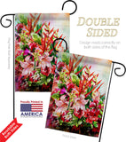 Tropical Bouquet - Floral Spring Vertical Impressions Decorative Flags HG104122 Made In USA