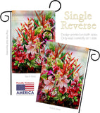 Tropical Bouquet - Floral Spring Vertical Impressions Decorative Flags HG104122 Made In USA