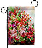 Tropical Bouquet - Floral Spring Vertical Impressions Decorative Flags HG104122 Made In USA