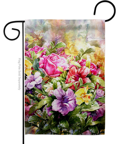 Spring Bouquet - Floral Spring Vertical Impressions Decorative Flags HG104123 Made In USA
