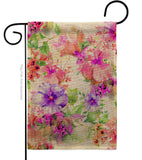 Pink & Purple Hibiscus - Floral Spring Vertical Impressions Decorative Flags HG104126 Made In USA