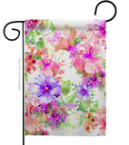 Pink & Purple Hibiscus - Floral Spring Vertical Impressions Decorative Flags HG104126 Made In USA