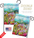 Blossom Garden - Floral Spring Vertical Impressions Decorative Flags HG104132 Made In USA