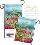 Blossom Garden - Floral Spring Vertical Impressions Decorative Flags HG104132 Made In USA